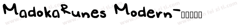 MadokaRunes Modern字体转换